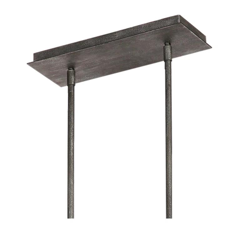 Steffens Wood & Iron Linear Chandelier (46")