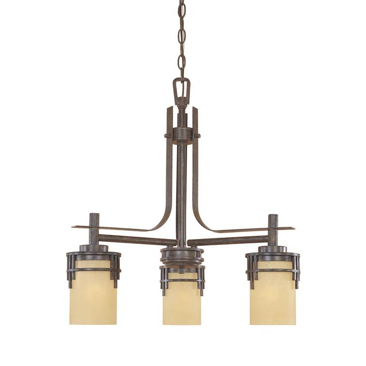 Millwood Pines Caleigh 3 - Light Steel Dimmable Classic / Traditional Chandelier