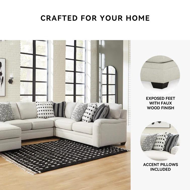 Genneth 4 - Piece Upholstered Sectional