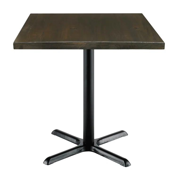 Square Wood Breakroom Table