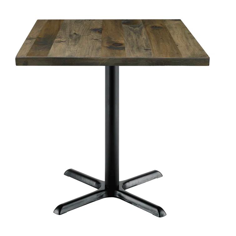 Square Wood Breakroom Table
