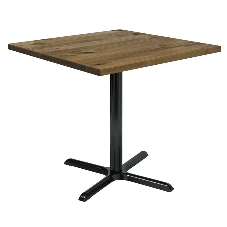 Square Wood Breakroom Table
