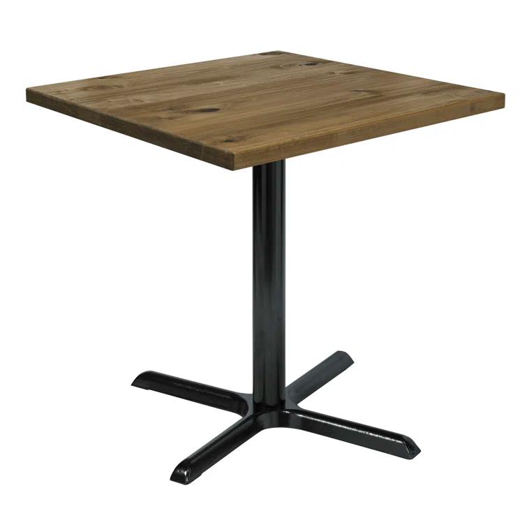 Square Wood Breakroom Table
