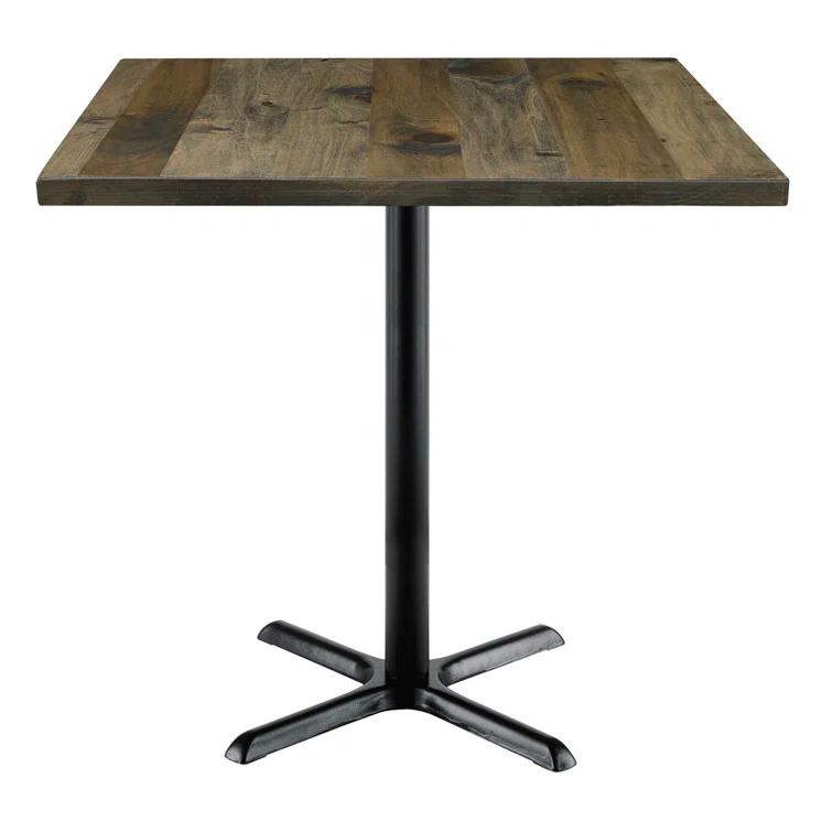 Square Wood Breakroom Table