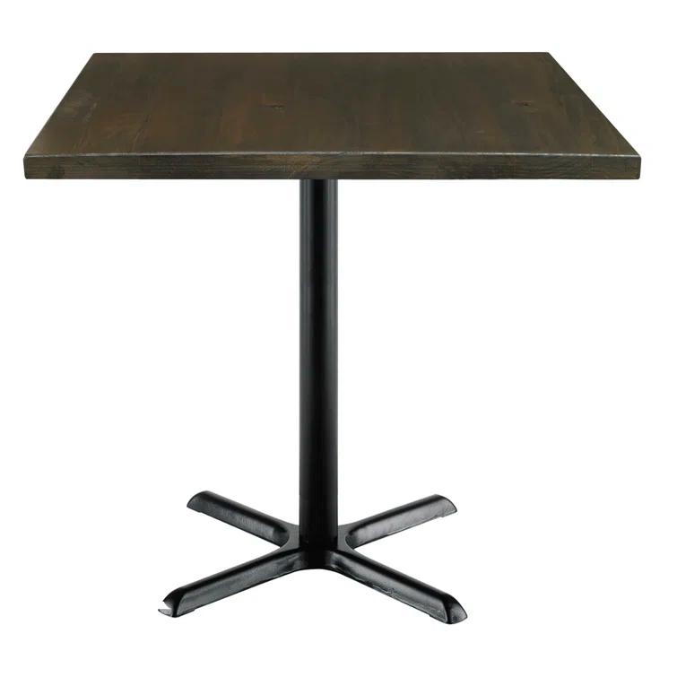 Square Wood Breakroom Table