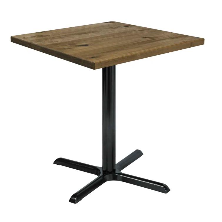 Square Wood Breakroom Table