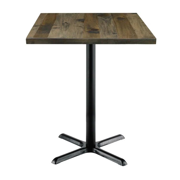 Square Wood Breakroom Table
