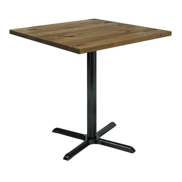 Square Wood Breakroom Table