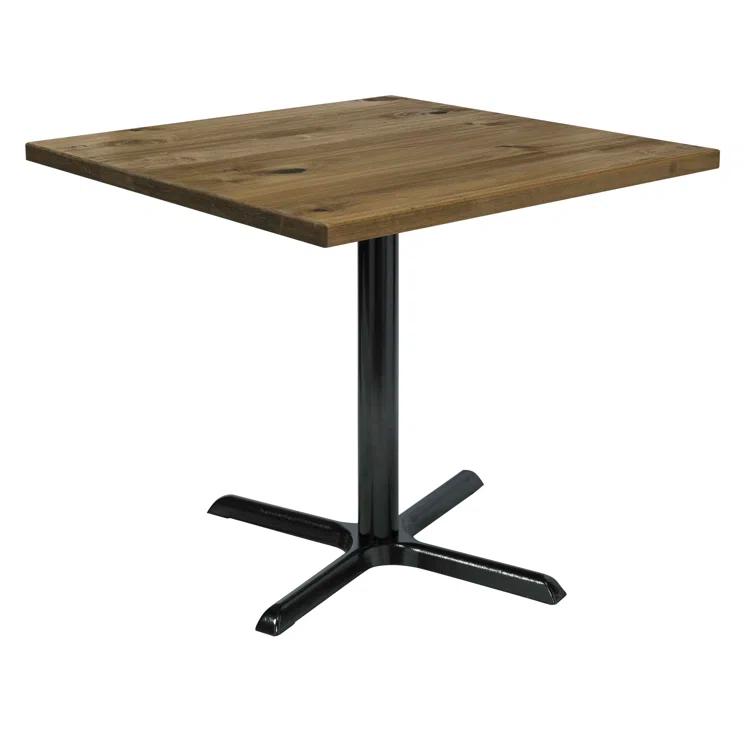 Square Wood Breakroom Table