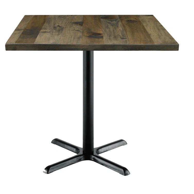 Square Wood Breakroom Table