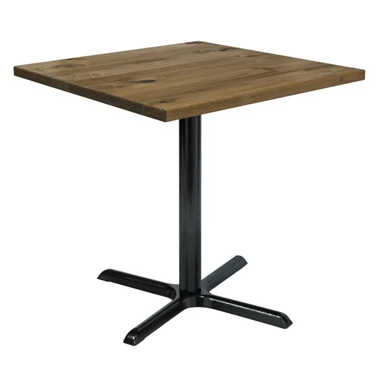 Square Wood Breakroom Table