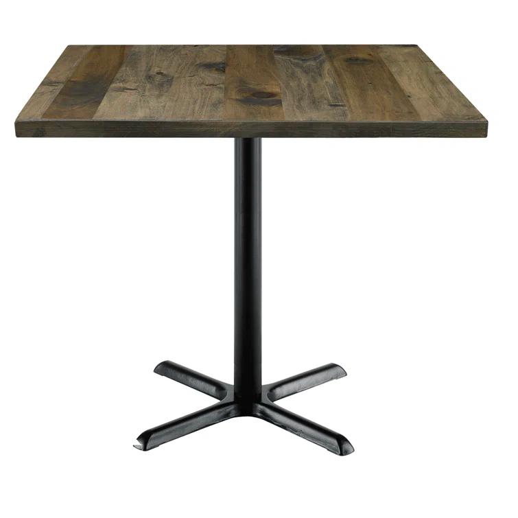 Square Wood Breakroom Table
