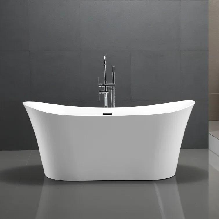 67" x 31" Freestanding Soaking Bathtub