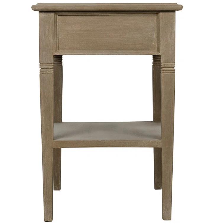 Oxford Solid Wood End Table with Storage