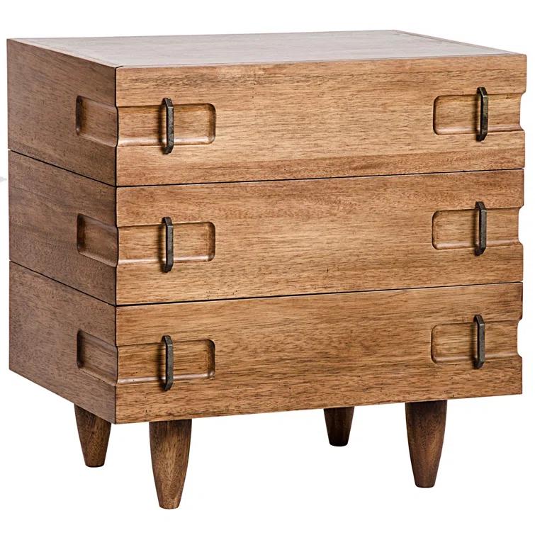Seline Nightstand - Dark Walnut