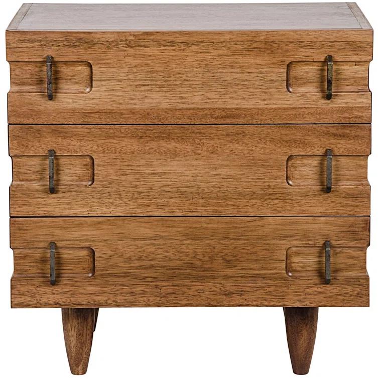 Seline Nightstand - Dark Walnut