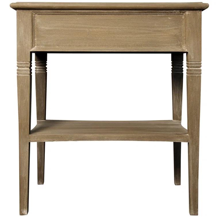 Oxford Solid Wood End Table with Storage