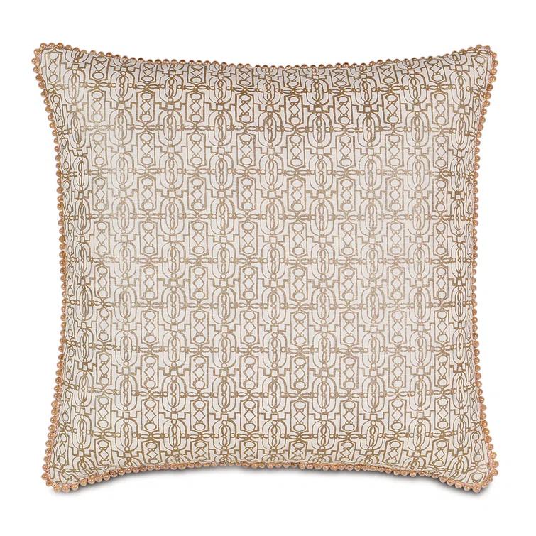 Eastern Accents Halo Appliqued Cotton Throw Pillow