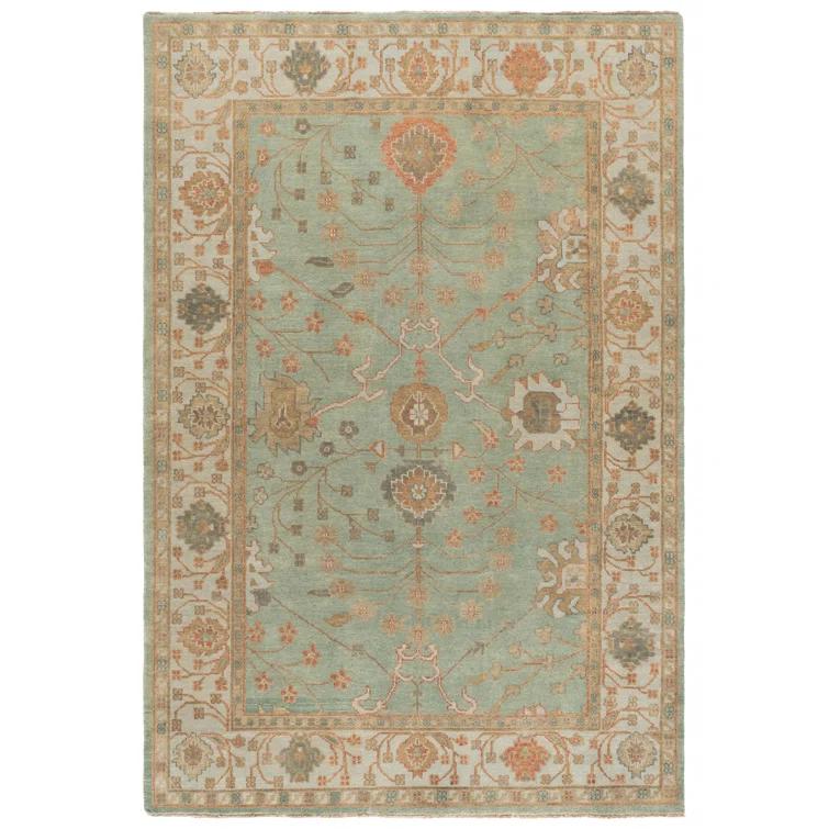 Oushak Hand Knotted Wool Oriental Rug