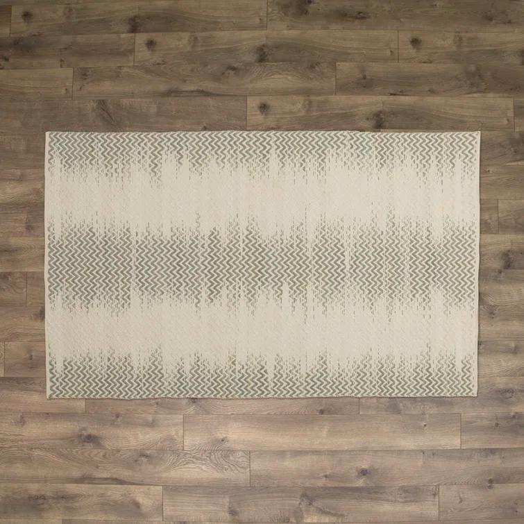 Gering Hand Woven Cotton Chevron Rug