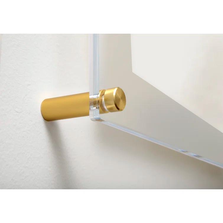 Clear UV-Grade Acrylic Modern Floating Picture Frame - Gold