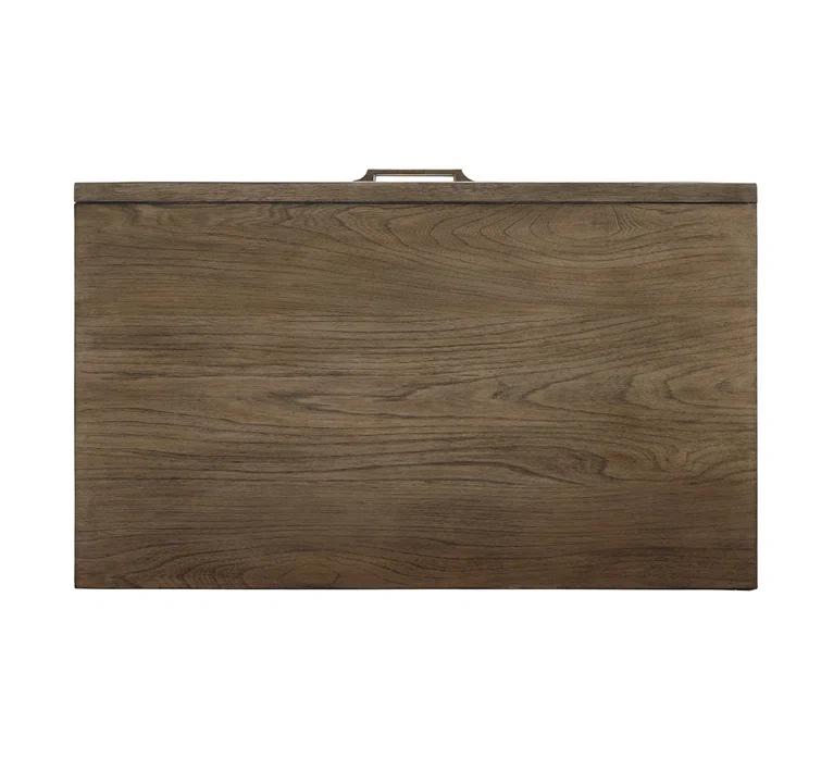 Gray Brown Transitional 3-Drawer Nightstand