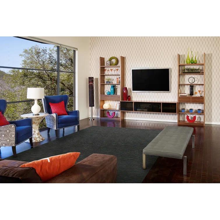 Handmade Tufted Wool Charcoal Area Rug