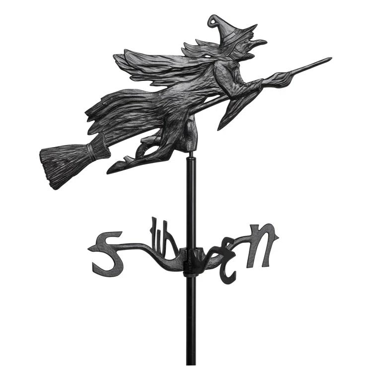 Flying Witch Garden Weathervane