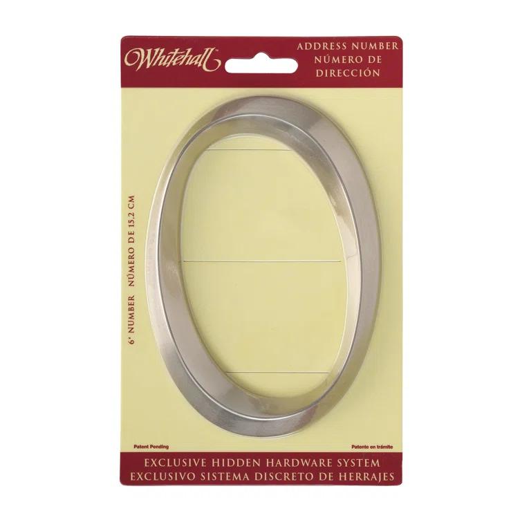 Whitehall Products 6 in. Surface Mount House Number