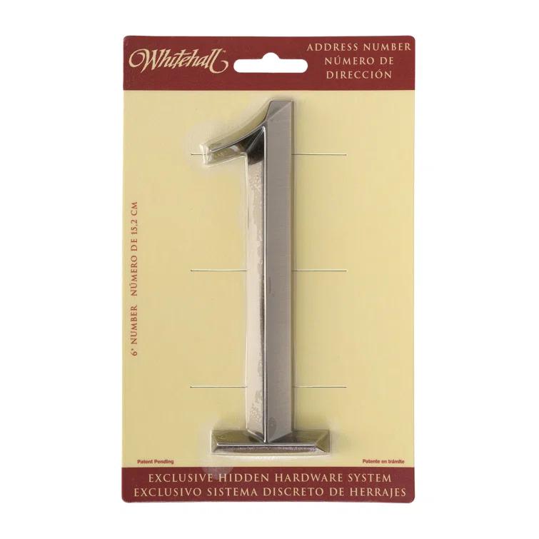 Whitehall Products 6 in. Surface Mount House Number
