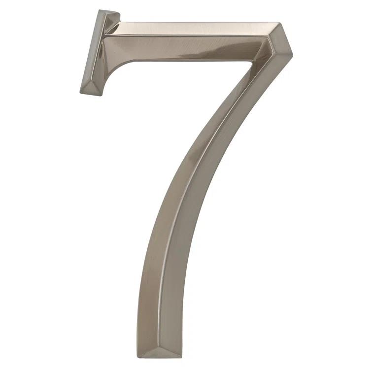 Whitehall Products 6 in. Surface Mount House Number