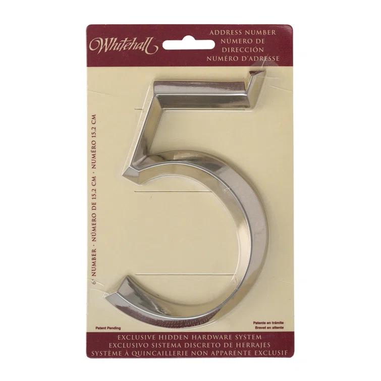 Whitehall Products 6 in. Surface Mount House Number