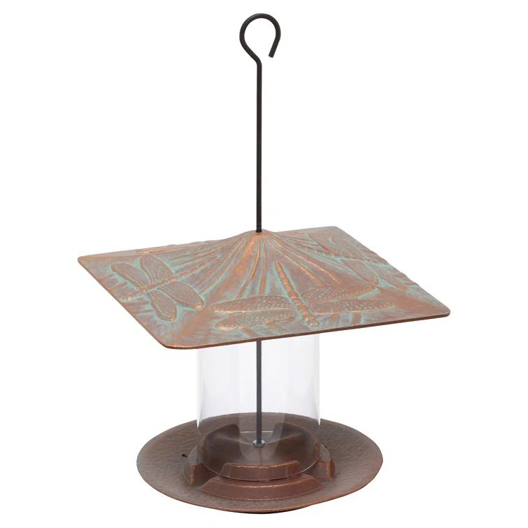 Whitehall Products Dragonfly Tube Bird Feeder