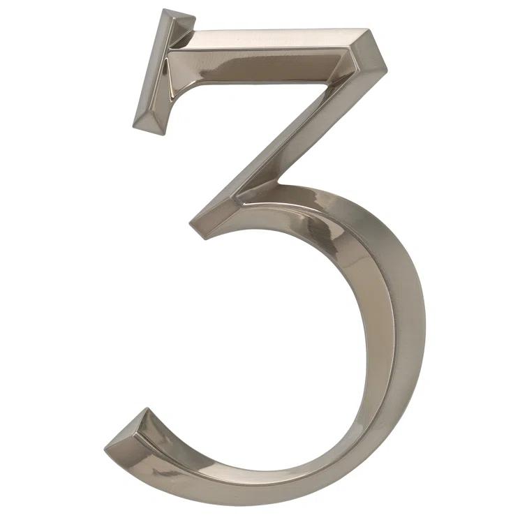 Whitehall Products 6 in. Surface Mount House Number