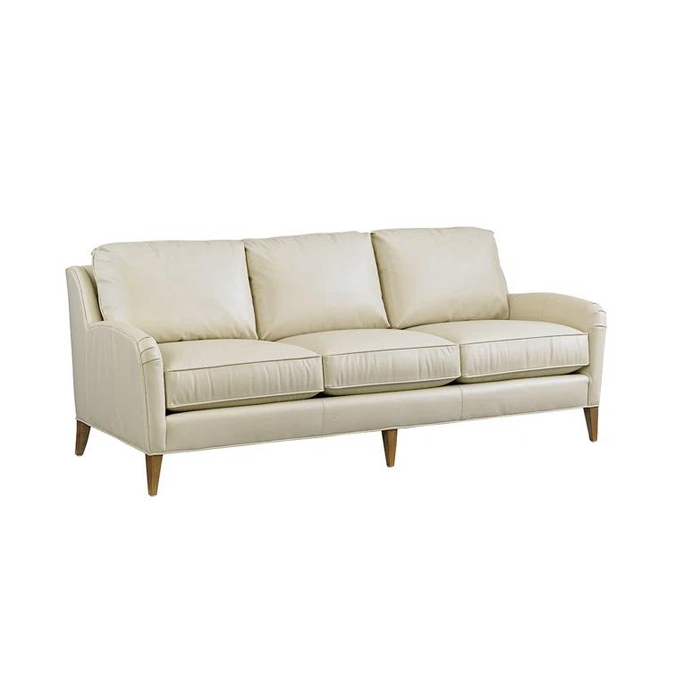 Tommy Bahama Home Twin Palms Coconut Grove Leather Sofa