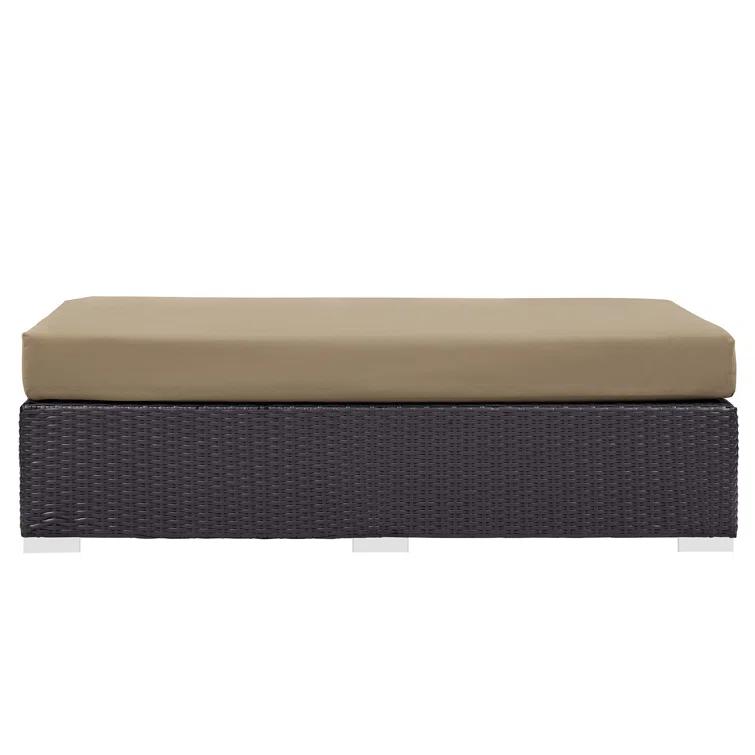 Elswick Rectangle Outdoor Ottoman with Cushion