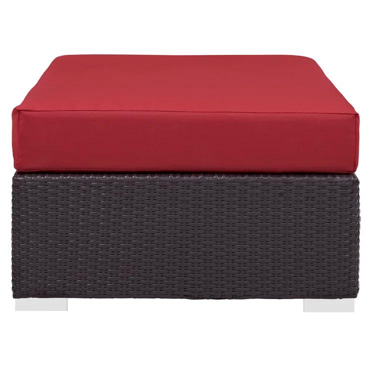 Elswick Rectangle Outdoor Ottoman with Cushion