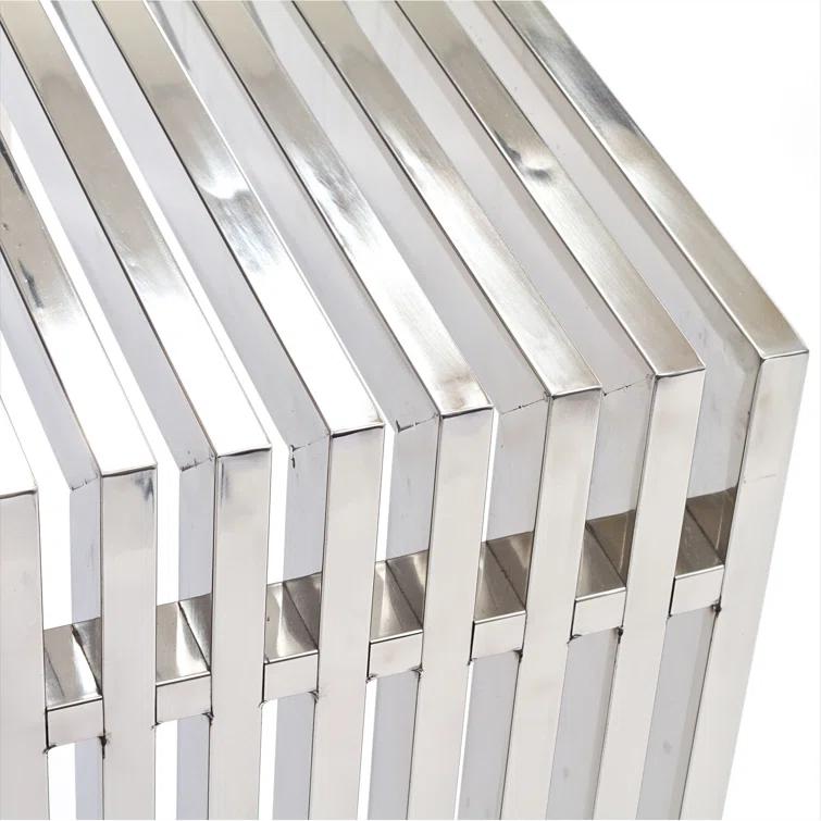 Modway Stainless Steel Modern Gridiron Console Table by Modway