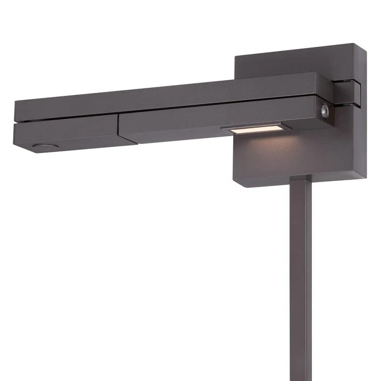 WAC Lighting Flip LED 3000K Left Contemporary Aluminum Swing Arm in Bronze