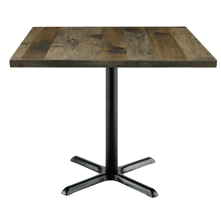 Square Wood Breakroom Table
