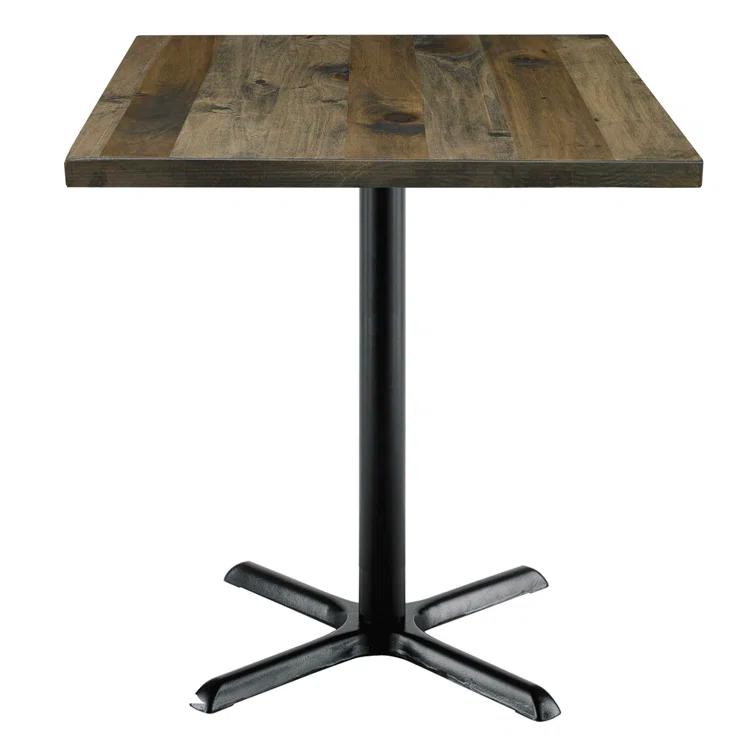 Square Wood Breakroom Table