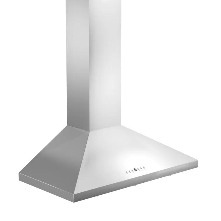 ZLINE KL2CRN-30 ZLINE 30 in. Convertible Vent Convertible Vent Wall Mount Range Hood in Stainless Steel W/ Crown Molding (KL2CRN-30)