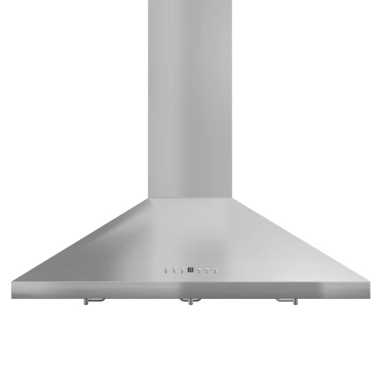 ZLINE KL2CRN-30 ZLINE 30 in. Convertible Vent Convertible Vent Wall Mount Range Hood in Stainless Steel W/ Crown Molding (KL2CRN-30)
