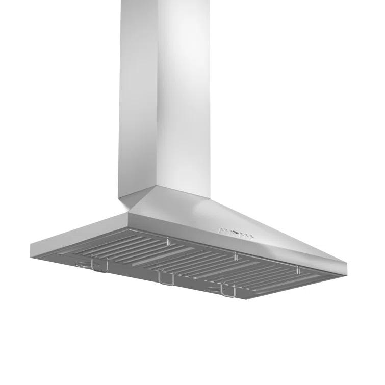 ZLINE KL2CRN-30 ZLINE 30 in. Convertible Vent Convertible Vent Wall Mount Range Hood in Stainless Steel W/ Crown Molding (KL2CRN-30)