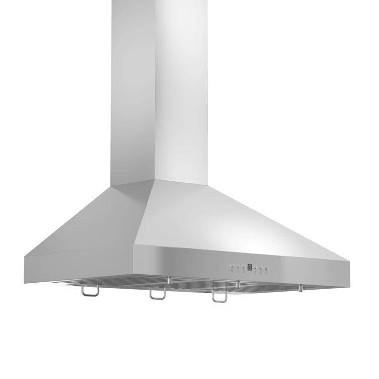 ZLINE ZLINE 36 in. Convertible Vent Convertible Vent Wall Mount Range Hood in Stainless Steel W/ Crown Molding (KL3CRN-36)