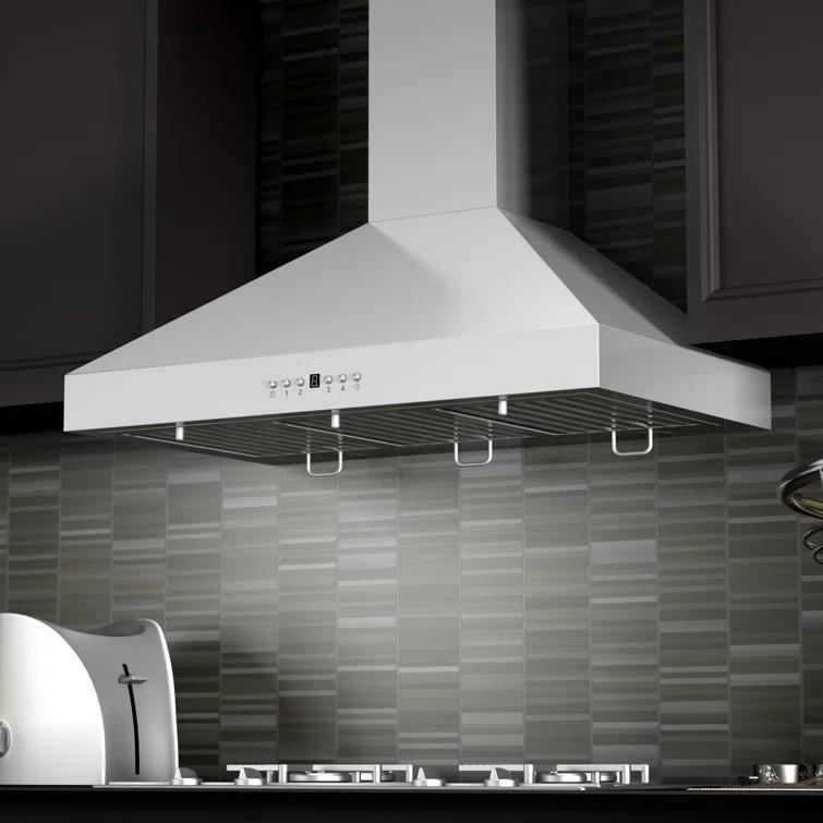 ZLINE ZLINE 36 in. Convertible Vent Convertible Vent Wall Mount Range Hood in Stainless Steel W/ Crown Molding (KL3CRN-36)
