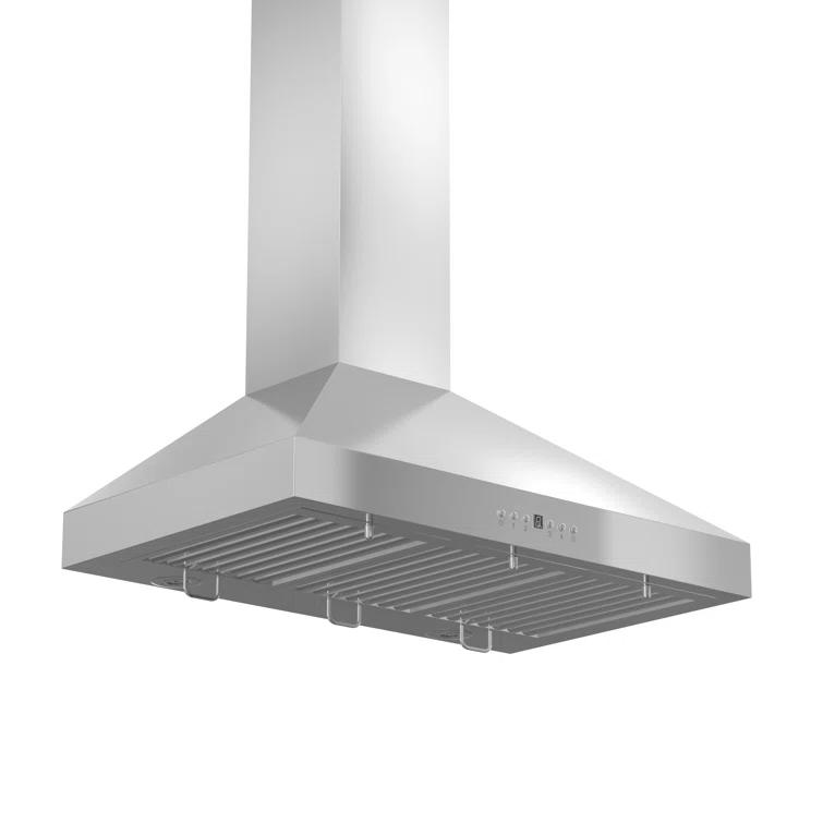 ZLINE ZLINE 36 in. Convertible Vent Convertible Vent Wall Mount Range Hood in Stainless Steel W/ Crown Molding (KL3CRN-36)