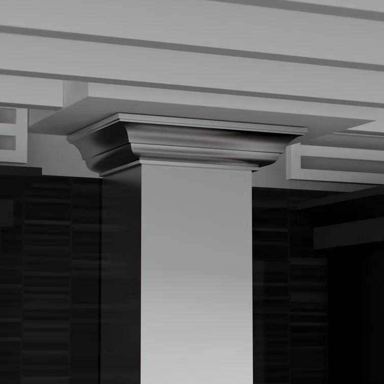 ZLINE ZLINE 36 in. Convertible Vent Convertible Vent Wall Mount Range Hood in Stainless Steel W/ Crown Molding (KL3CRN-36)