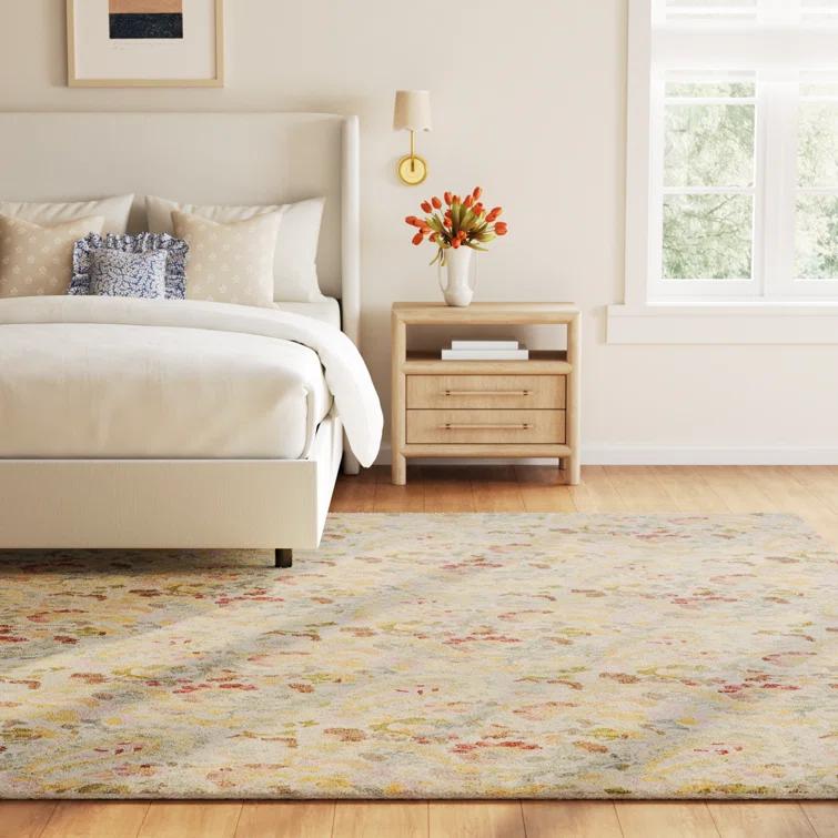 Ines Multi Hand Micro Hooked Wool Rug