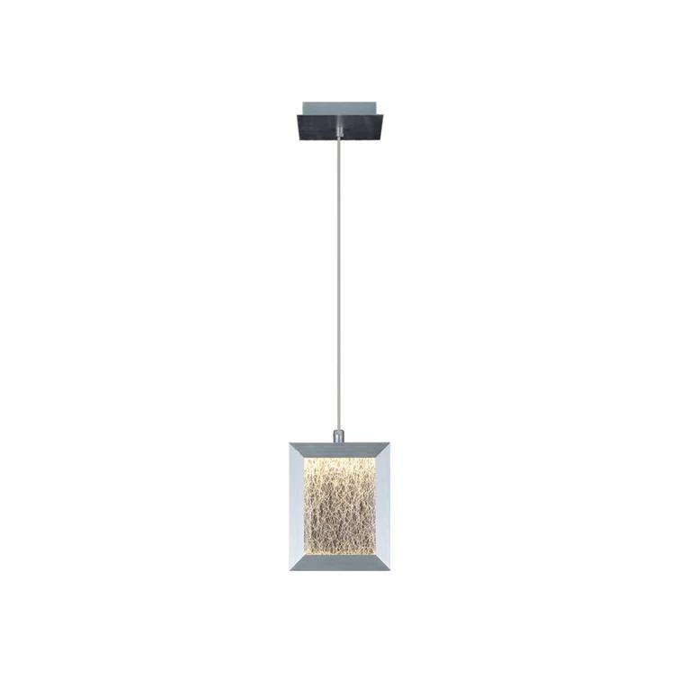 Brentwood 8" Brushed Aluminum LED Pendant Light